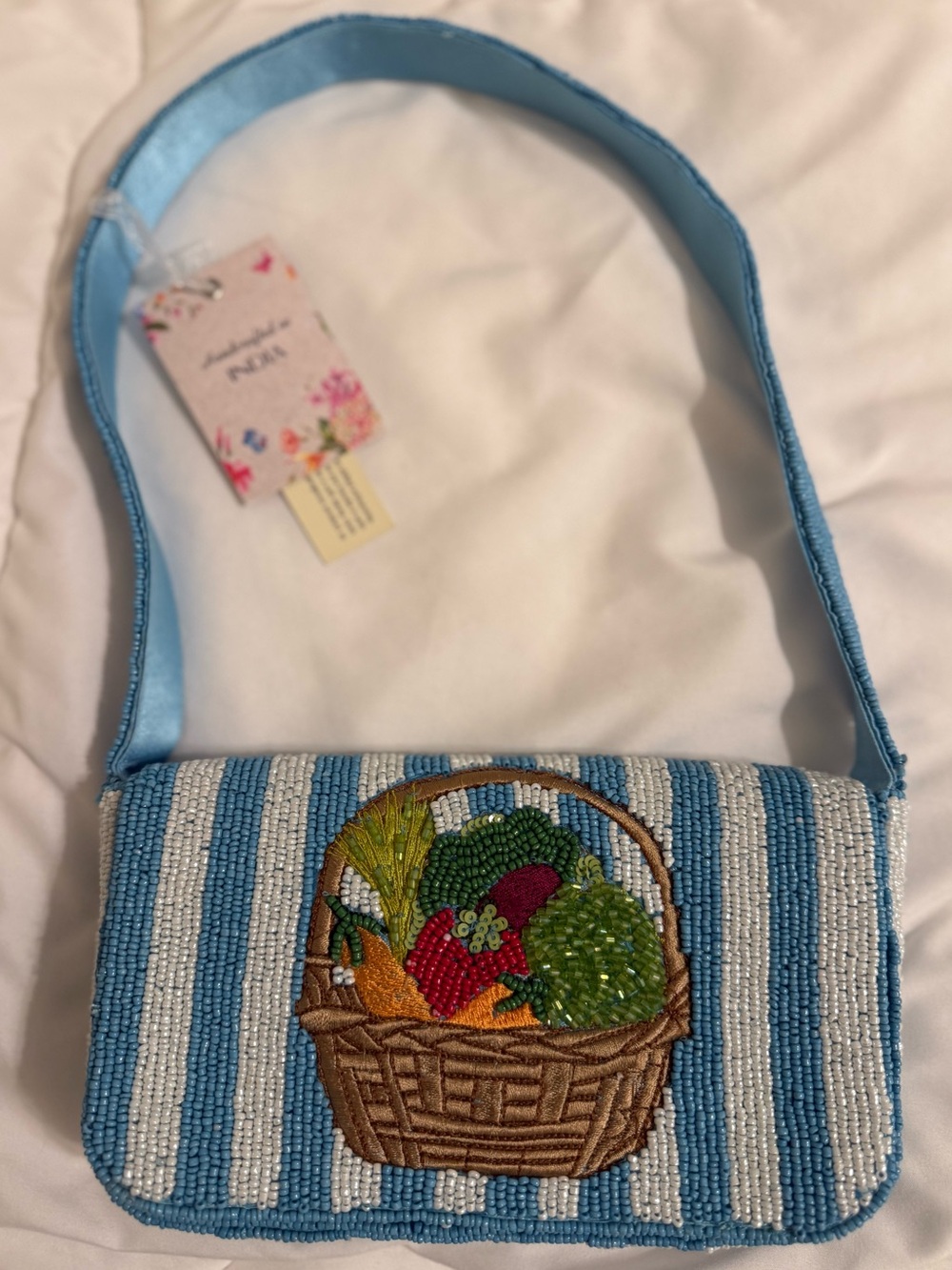 Beaded Farmer’s Market Shoulder Bag